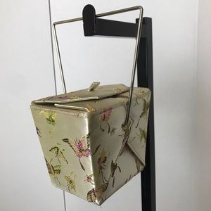 Faux Silk Embroidered Handbag